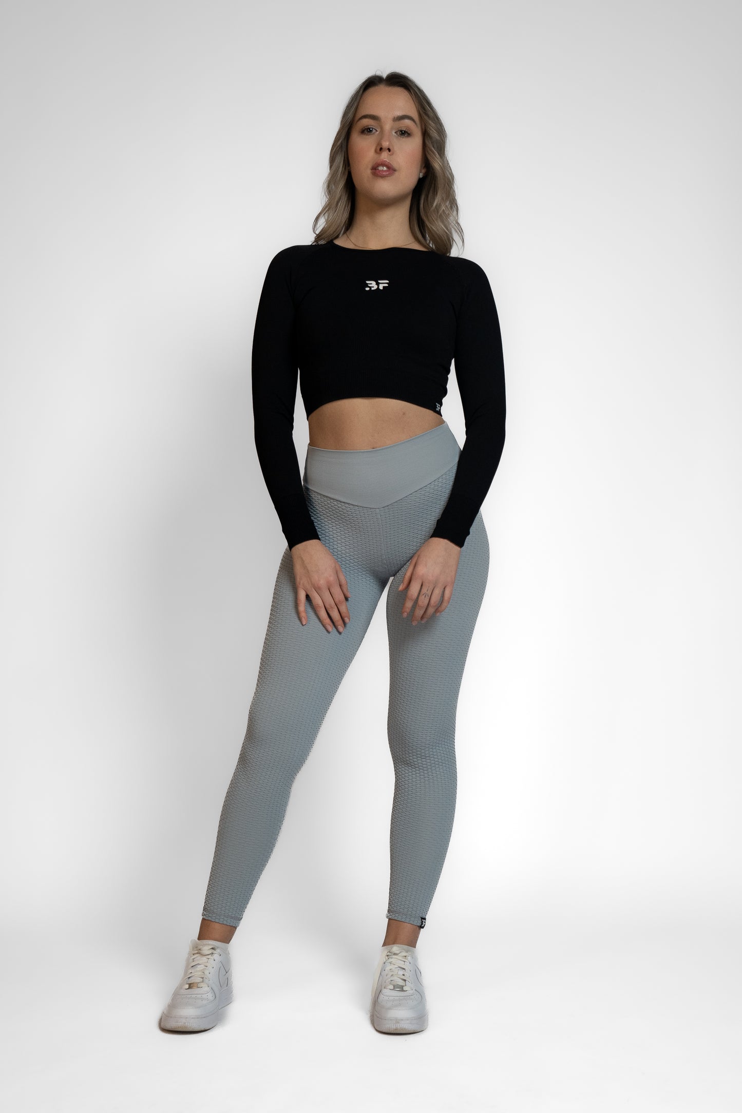 Light Grey scrunch Leggings