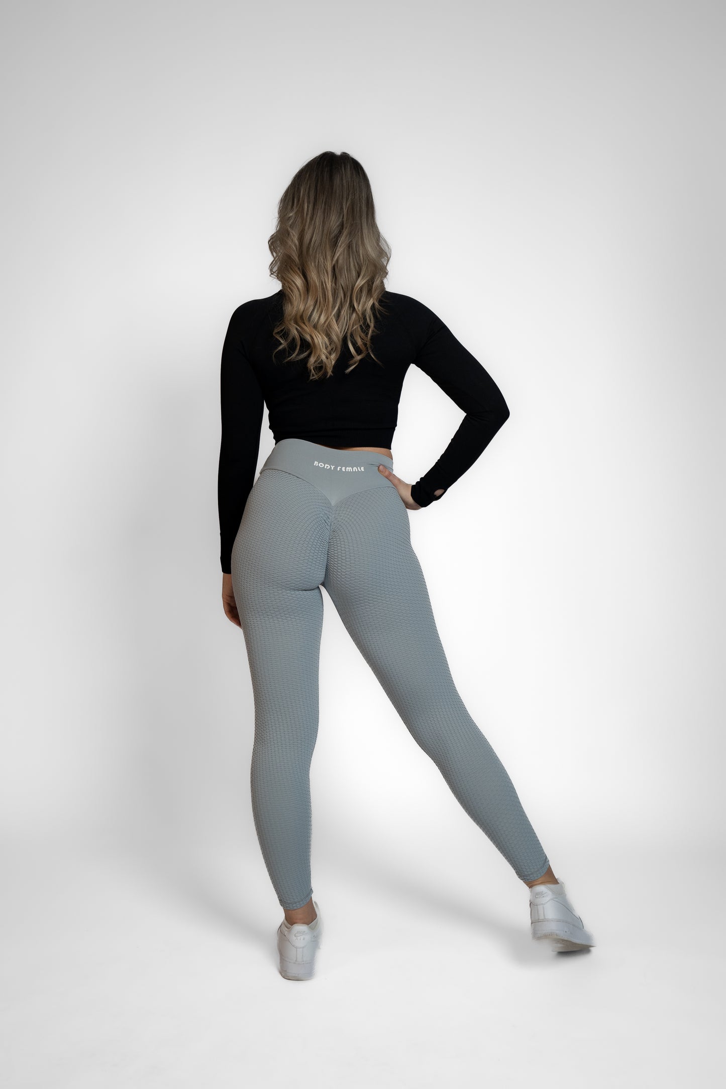 Light Grey scrunch Leggings